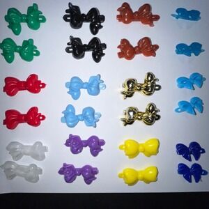 Bow‎ Hair Clips Barrettes Ponytail Holders Mixed Lot Colorful Kids Girls